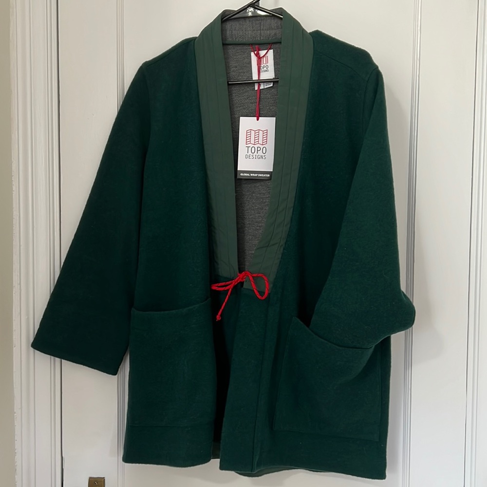 Topo Designs Global Wrap Kimono Sweater NWT